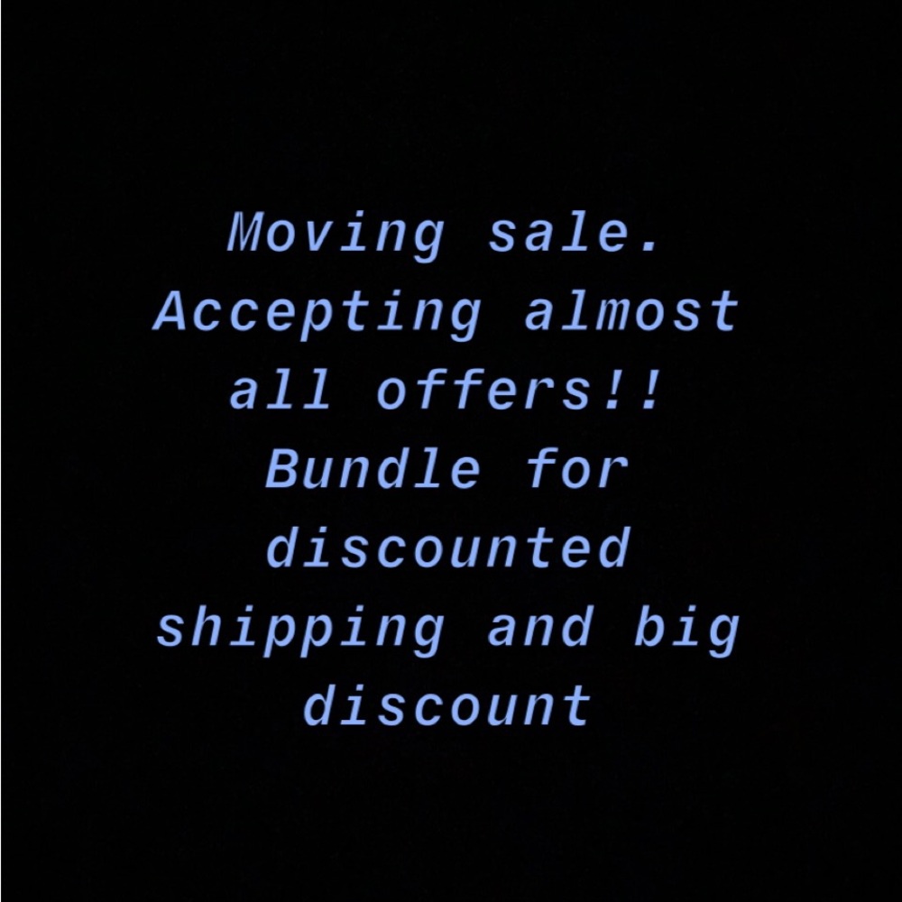 Moving sale